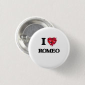 Ik hou van Romeo Ronde Button 3,2 Cm (Voorkant /achterkant)