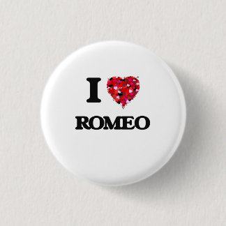 Ik hou van Romeo Ronde Button 3,2 Cm