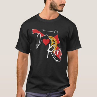 Ik hou van Ron Desantis Florida Gouverneur Hart Ve T-shirt