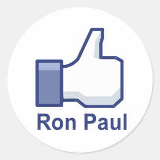IK HOU VAN RON PAUL RONDE STICKER