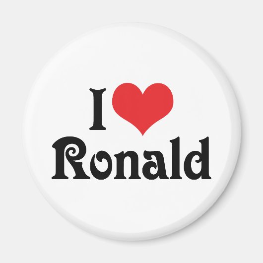 Ik hou van Ronald Magneet (Voorkant)