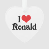 Ik hou van Ronald Ornament (voorkant)