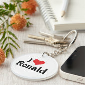 Ik hou van Ronald Sleutelhanger (Voorkant Rechts)