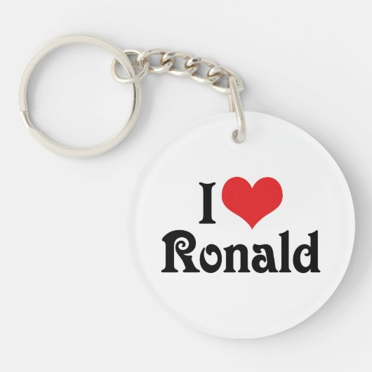 Ik hou van Ronald Sleutelhanger (Voorkant)