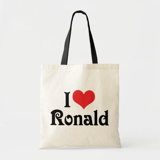 Ik hou van Ronald Tote Bag (Voorkant)