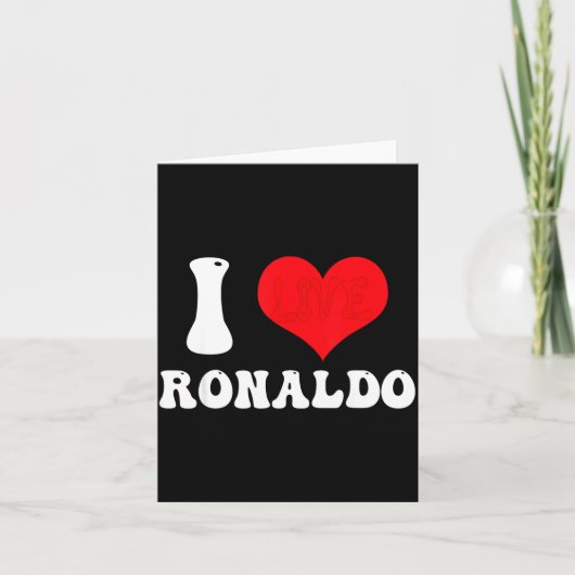 Ik Hou Van Ronaldos Voornaam Groovy D Valentijnsda Kaart (Voorkant)