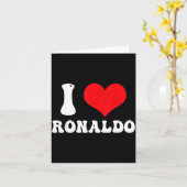 Ik Hou Van Ronaldos Voornaam Groovy D Valentijnsda Kaart (Gele Bloem)