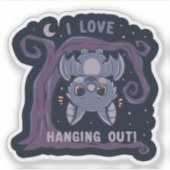 Ik hou van rondhangen sticker (Voorkant)