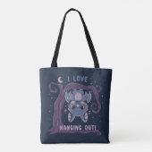 Ik hou van rondhangen tote bag (Achterkant)