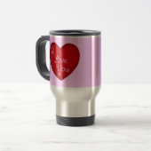 Ik hou van Rood Heart Travel Mug 22 oz Reisbeker (Voorkant links)