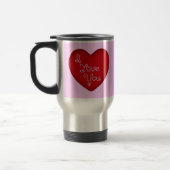 Ik hou van Rood Heart Travel Mug 22 oz Reisbeker (Links)