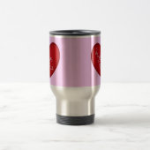 Ik hou van Rood Heart Travel Mug 22 oz Reisbeker (Center)