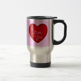 Ik hou van Rood Heart Travel Mug 22 oz Reisbeker