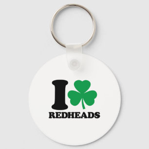 Ik hou van roodharigen - I Heart Redheads - St. Pa Sleutelhanger