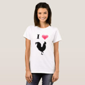 Ik hou van rooster t-shirt (Voorkant volledig)