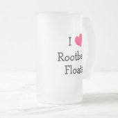 Ik hou van rootbeer drijvers matglas bierpul (Voorkant rechts)