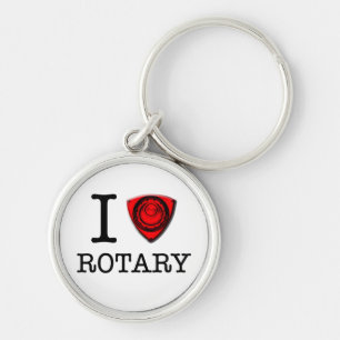 Ik hou van Rotary Engine Sleutelhanger