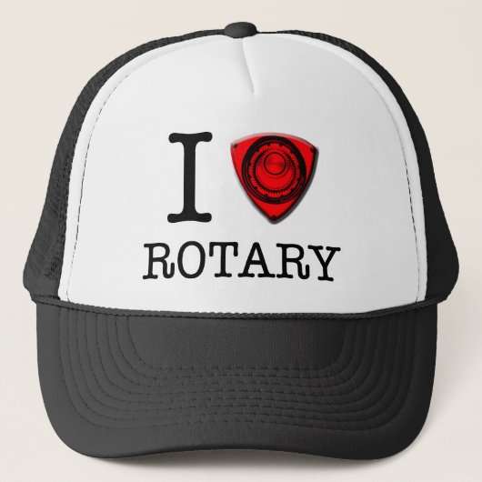 Ik hou van Rotary Trucker Pet (Voorkant)