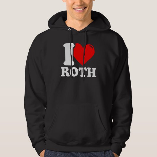Ik hou van Roth City Hoodie (Voorkant)