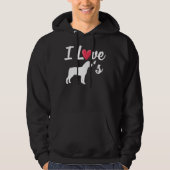 Ik hou van rotties hoodie (Voorkant)
