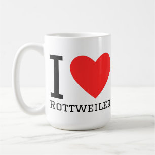 Ik hou van Rottweiler Koffiemok