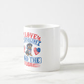 Ik hou van Rottweilers en de VS Koffiemok (Voorkant rechts)