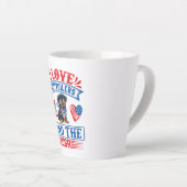 Ik hou van Rottweilers en de VS Latte Mok (Rechterhoek)