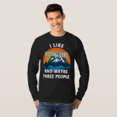 Ik hou van Rottweilers en misschien drie mensen T-shirt (Voorkant volledig)