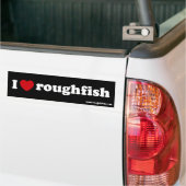 ik hou van roughfish sig bumpersticker (Op Truck)