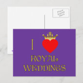 Ik hou van Royal Weddings T-shirts, Mokken, gesche Briefkaart (Voorkant / Achterkant)