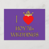 Ik hou van Royal Weddings T-shirts, Mokken, gesche Briefkaart (Voorkant)