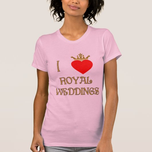Ik hou van Royal Weddings T-shirts, Mokken, gesche T-shirt (Voorkant)