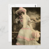 Ik hou van roze briefkaart (Voorkant / Achterkant)