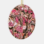 Ik hou van Roze Camo Keramisch Ornament (Rechts)