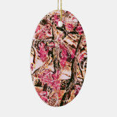 Ik hou van Roze Camo Keramisch Ornament (Rechts)