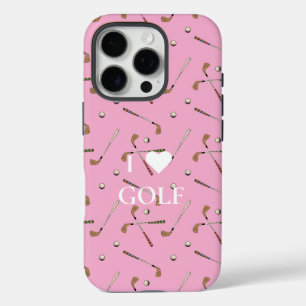 Ik hou van roze golf iPhone 16 pro hoesje