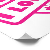 Ik hou van roze Poster (Hoek)