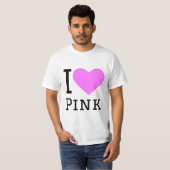 Ik hou van roze t-shirt (Voorkant volledig)