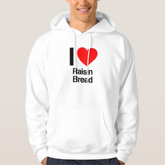 Ik hou van rozijnenbrood hoodie (Voorkant)