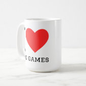 Ik hou van rpg-games koffiemok (Voorkant links)