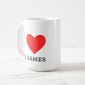 Ik hou van rts-games koffiemok (Voorkant links)
