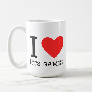 Ik hou van rts-games koffiemok