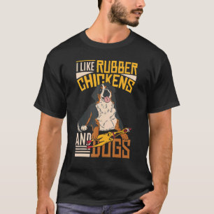Ik hou van rubber kippen en honden Rubber Kip T-shirt