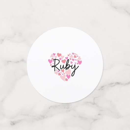 Ik hou van Ruby Confetti (Kleine voorkant)