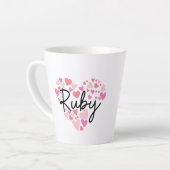 Ik hou van Ruby Latte Mok (Linkerhoek)