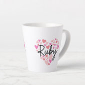 Ik hou van Ruby Latte Mok (Rechterhoek)