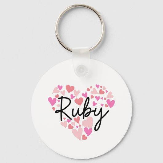Ik hou van Ruby Sleutelhanger (Voorkant)