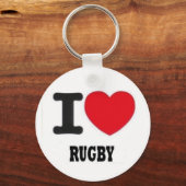 ik hou van rugby2 sleutelhanger (Voorkant)
