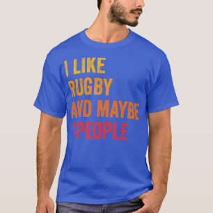 Ik hou van rugby, misschien 3 mensen t-shirt
