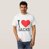 Ik hou van ruggen t-shirt (Voorkant volledig)